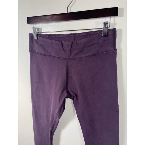 Pact Organic Cotton Leggings Women Sz M Purple Sustainable Yoga Pants Perfect - Picture 2 of 6